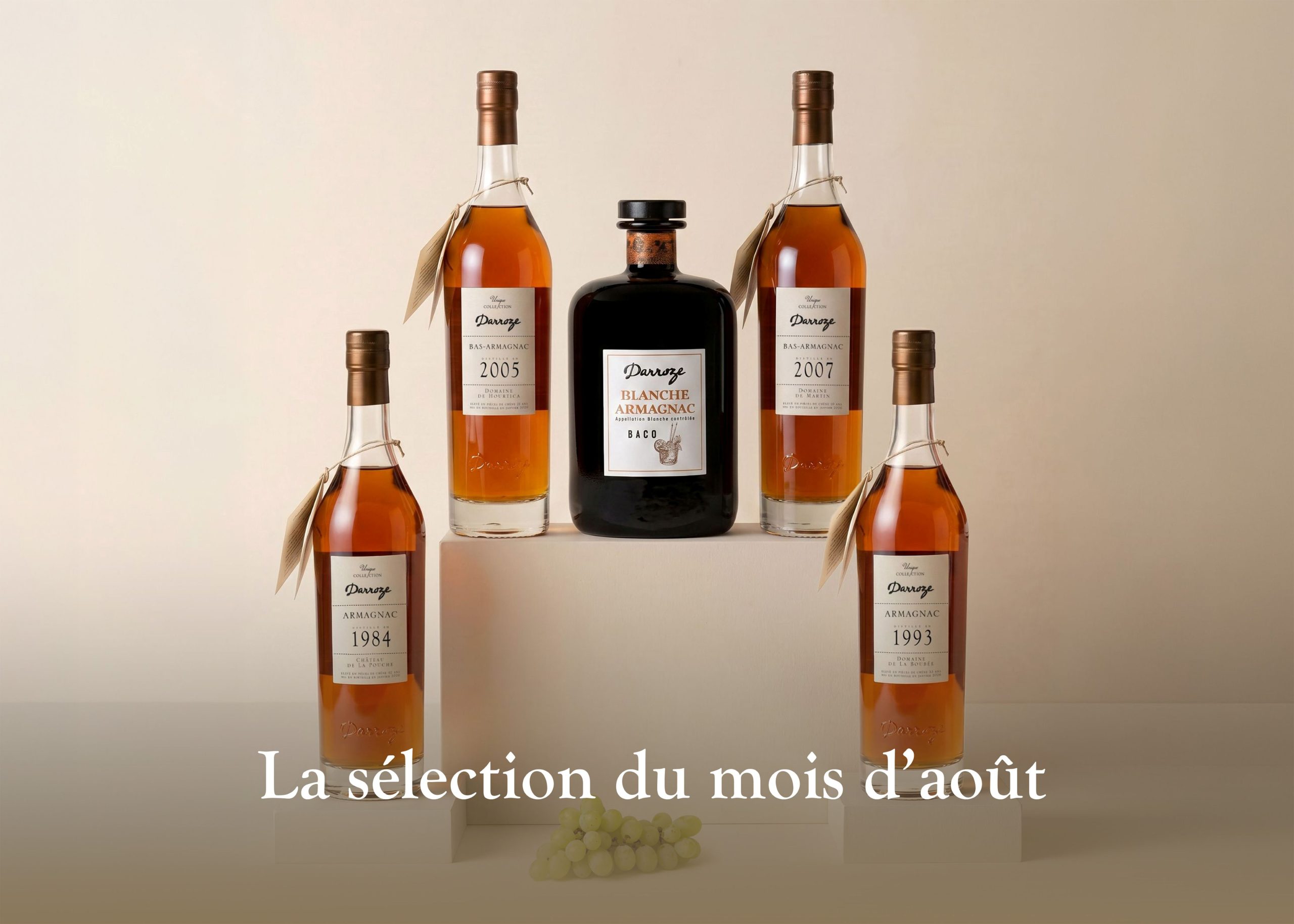 5 bouteilles d'Armagnacs Darroze pour la sélection du mois de mai 2026